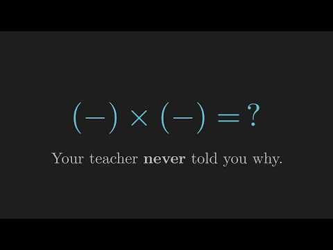 Why Does Negative * Negative = Positive?