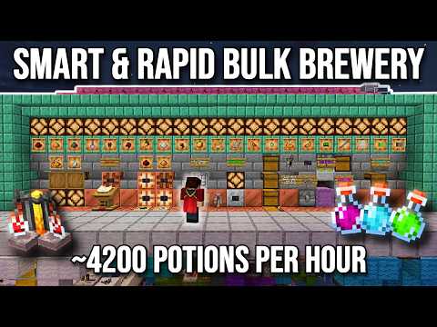 Minecraft ULTIMATE Bulk Potion Brewer for Java 1.21+