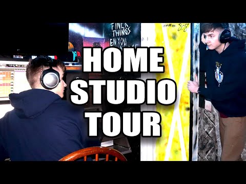 TOUR OF MY SMALL HOME RECORDING STUDIO!