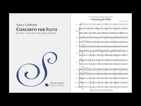 Nancy Galbraith – Concerto for Flute – Music & Score – 4K