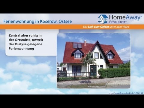 Usedom: Zentral aber ruhig in der Ortsmitte, unweit der Dialyse gelegene - FeWo-direkt.de Video