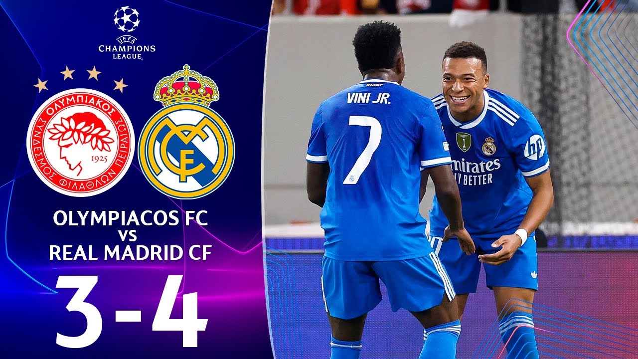 Olympiacos Piraeus vs Real Madrid Match Highlights