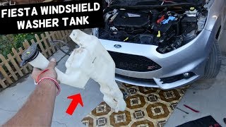 HOW TO REMOVE AND REPLACE WINDSHIELD WASHER RESERVOIR ON FORD FIESTA MK7 ST