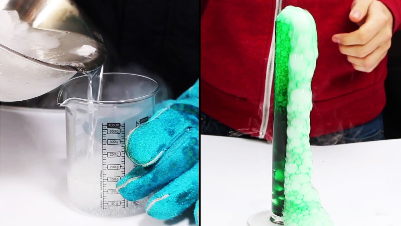 Ciencia100 | Experimentos interesantes con hielo seco: Nitrógeno líquido casero