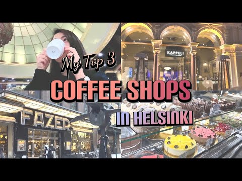 Minhas 3 melhores cafeterias em HELSÍNQUIA, FINLÂNDIA || CAFÉ FINLANDÊS