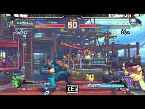 SSF4 AE2012 FGA Mono vs El Cubano Loco - CEO 2012 Tournament