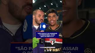 O torcedor do São Paulo está confiante para o jogo contra o Primavera! 👀🇾🇪 #Shorts