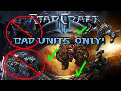 Can I beat Starcraft 2 Wings of Liberty with only bad units?