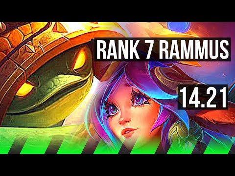 RAMMUS vs LILLIA (JGL) | Rank 7 Rammus, 1000+ games | KR Master | 14.21
