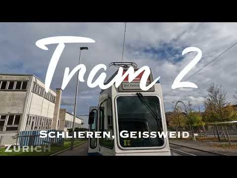 Zürich Tram 2 : Schlieren, Geissweid - Zürich, Bahnhof Tiefenbrunnen