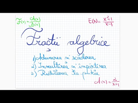 Fractii algebrice - Partea a II-a