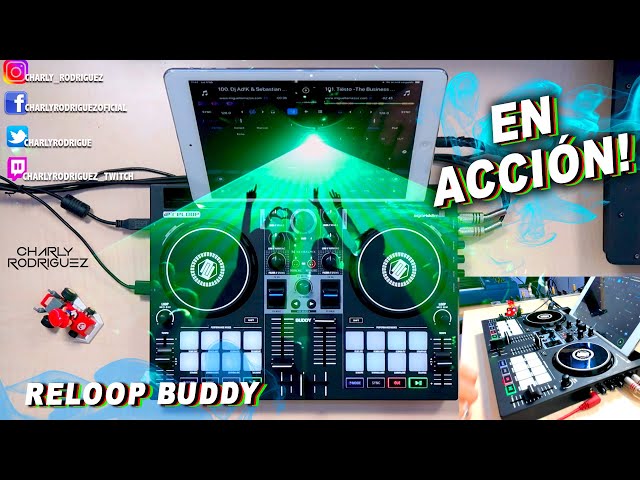 Vídeo relacionado con Reloop Buddy - Controlador DJ De 2 Canales Compacto Para Algoriddim Djay Pro En iOS, iPadOS, Android, Mac Y PC Con Pads De Rendimiento RGB, Paletas FX Y Control Neural Mix, Conexión USB, (Negro)