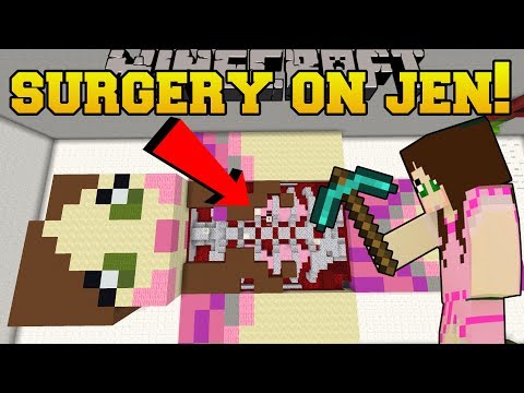 Minecraft: SURGERY ON GAMINGWITHJEN!!! - Surgeon Simulator - Custom Map