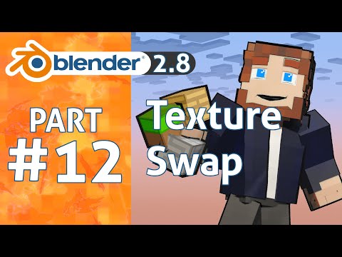 How to swap texture packs in 1 minute | Blender 2.8 Minecraft Animation Tutorial #12