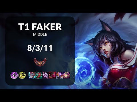 T1 Faker Ahri vs Ambessa MIDDLE - KR GRANDMASTER Patch 15.7