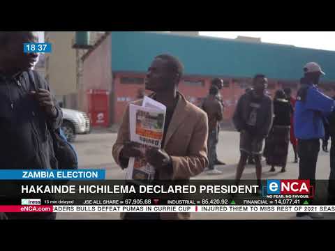 Zambia Election Hakainde Hichilema declared President