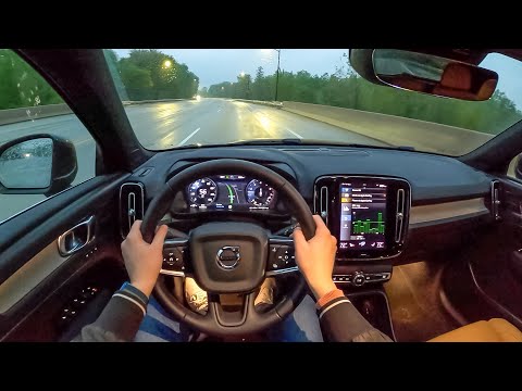 2022 Volvo XC40 T5 Inscription - POV Night Drive (Binaural Audio)