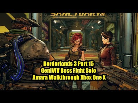 Borderlands 3 Part 15 Rouge AI Ship GenIVIV Boss Fight Solo Amara Walkthrough Xbox One X