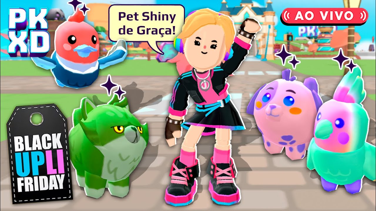 ✨ Pet SHINY e Lendários GRÁTIS no PK XD para INSCRITOS
