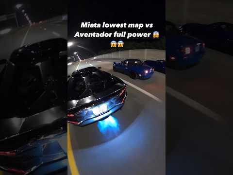 Thumbnail for Miata lowest Map vs Aventador Full Power 😱😱😱 #shorts #rollrace #lamborghini #miata by Lamborghini, Lamborghini Aventador