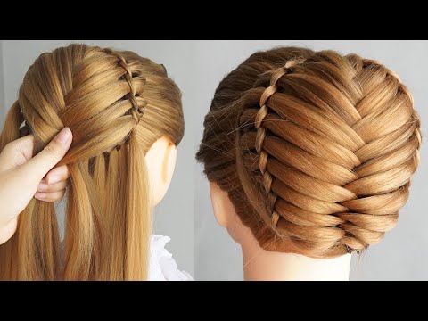 Braided Bun Hairstyle With Donut - New Easy Hairstyle...
