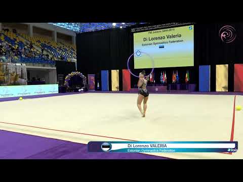 Di Lorenzo  VALERIA EST 🎀 24th Irina Deleanu Cup 2025 FIG Juniors Hoop Estonian Gymnastics Federati