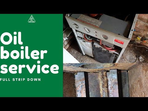 Oil boiler service of a Worcester heatslave.