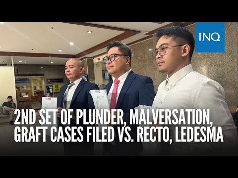 2nd set of plunder, malversation, graft cases filed vs. Recto, Ledesma