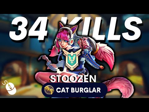 After a long time 34 Kills  Stoozen Cat Burglar (Master) Paladins Maeve Competitive