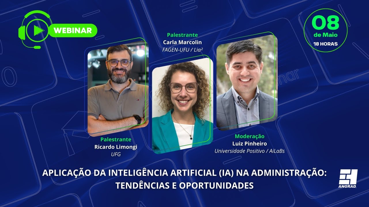Webinar: Aplicação da Inteligência Artificial (IA) na Administração: Tendências e Oportunidades