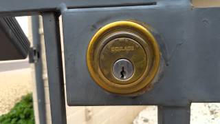 Double-sided Schlage Deadbolt Removal