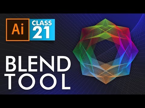 Adobe Illustrator Blend Tool Class 21 Urdu Hindi