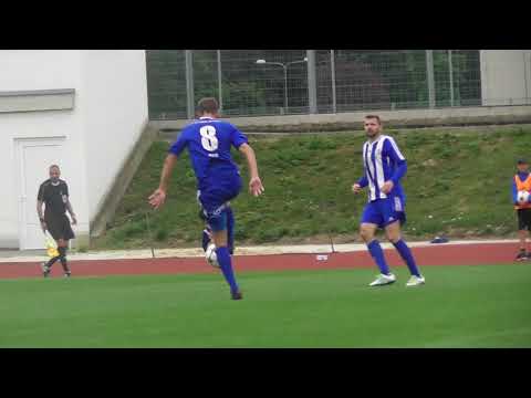 01051První gol v utkání 1. kola ČFL Domažlice- Nymburk . René Kropáček.29.min.