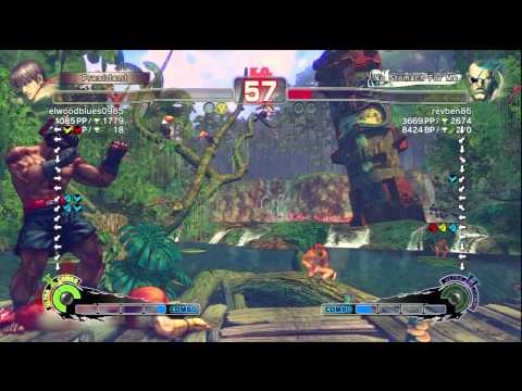 elwoodblues0985 [Guy] Vs revben86 [Sagat] SSF4 Arcade Edition 2012 720 HD