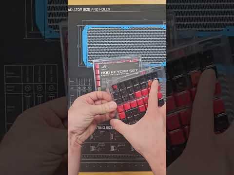 ASUS ROG KeyCap Set For RX Switches EV-02 Edition Unboxing