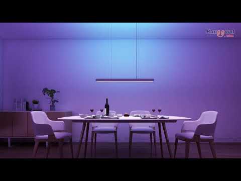 Lubinis šviestuvas Išmanusis „Yeelight“ krištolo pakabinamas šviestuvas video