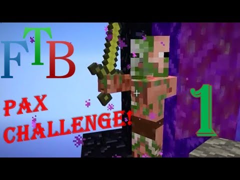 Feed The Beast Pax Challenge! - Ep. 1 - Charlie the Zombie Pigman!