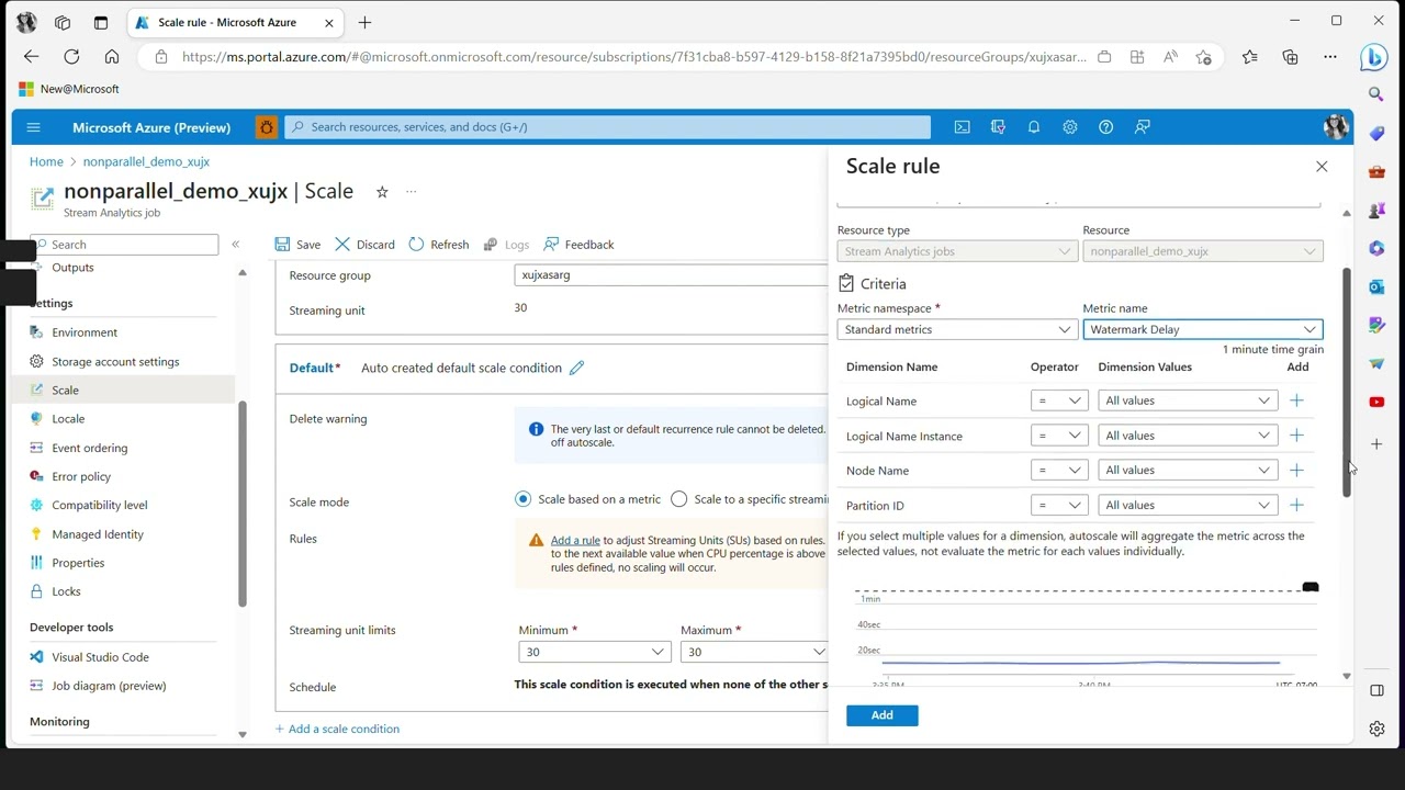 Optimize your Azure Stream Analytics job by learning about Parallelization and Autoscaling