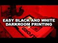 darkroom printing AT HOME - super easy black and white image on ilford pearl paper