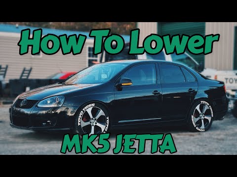 How To Install Lowering Springs on a MK5 VW Jetta!
