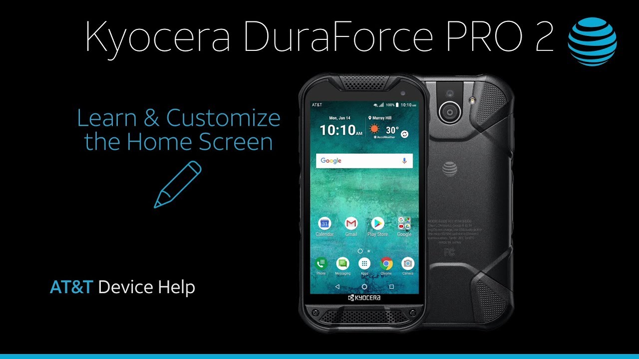 Learn and Customize the Home Screen on Your Kyocera DuraForce PRO 2 | AT&T Wireless