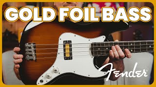 Video thumbnail for The Golden Touch: Unlocking the Magic of the 2023 Fender Gold Foil Jazz Bass! Demo & Review by Tarpley Music