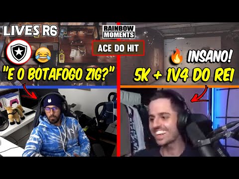 5K CLUTCH INSANO DO RAZAH, ZIG E O BOTAFOGO? 🤣🤣 ACE DO HIT E MAIS - MELHORES MOMENTOS LIVES R6