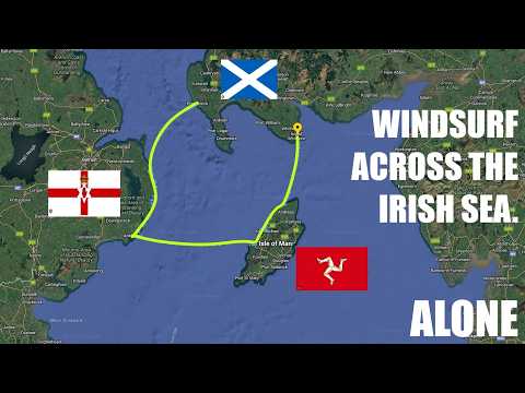 WINDSURF across the Irish Sea. Alone. TRAILER