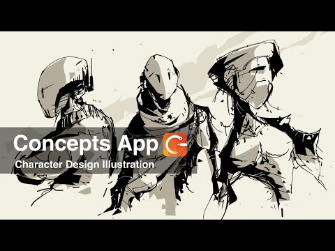 Concepts App / Character Design Illustration