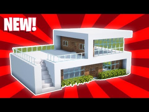 Minecraft : How To Build a Small Modern House Tutorial (#16)