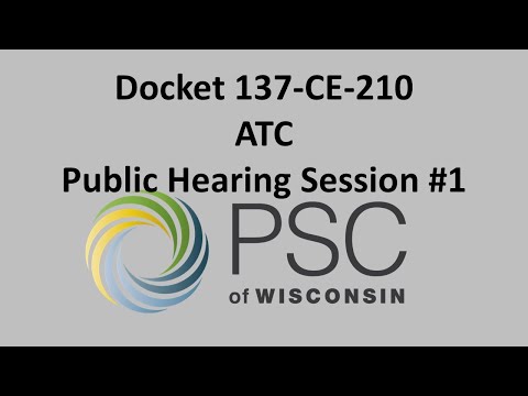 Docket 137 Ce 210 Public Hearing Session 1