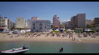 Christina Beach Hotel Aerial Drone Video Chania