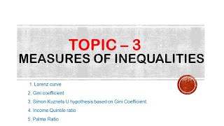 #Measures Of Inequality (PGT , UGCNET ECONOMICS)