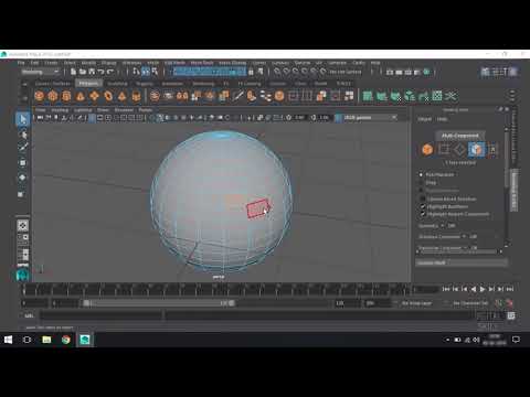Maya 2016 (13- Selecting Polygon Components)